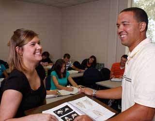 Instructor in classroom